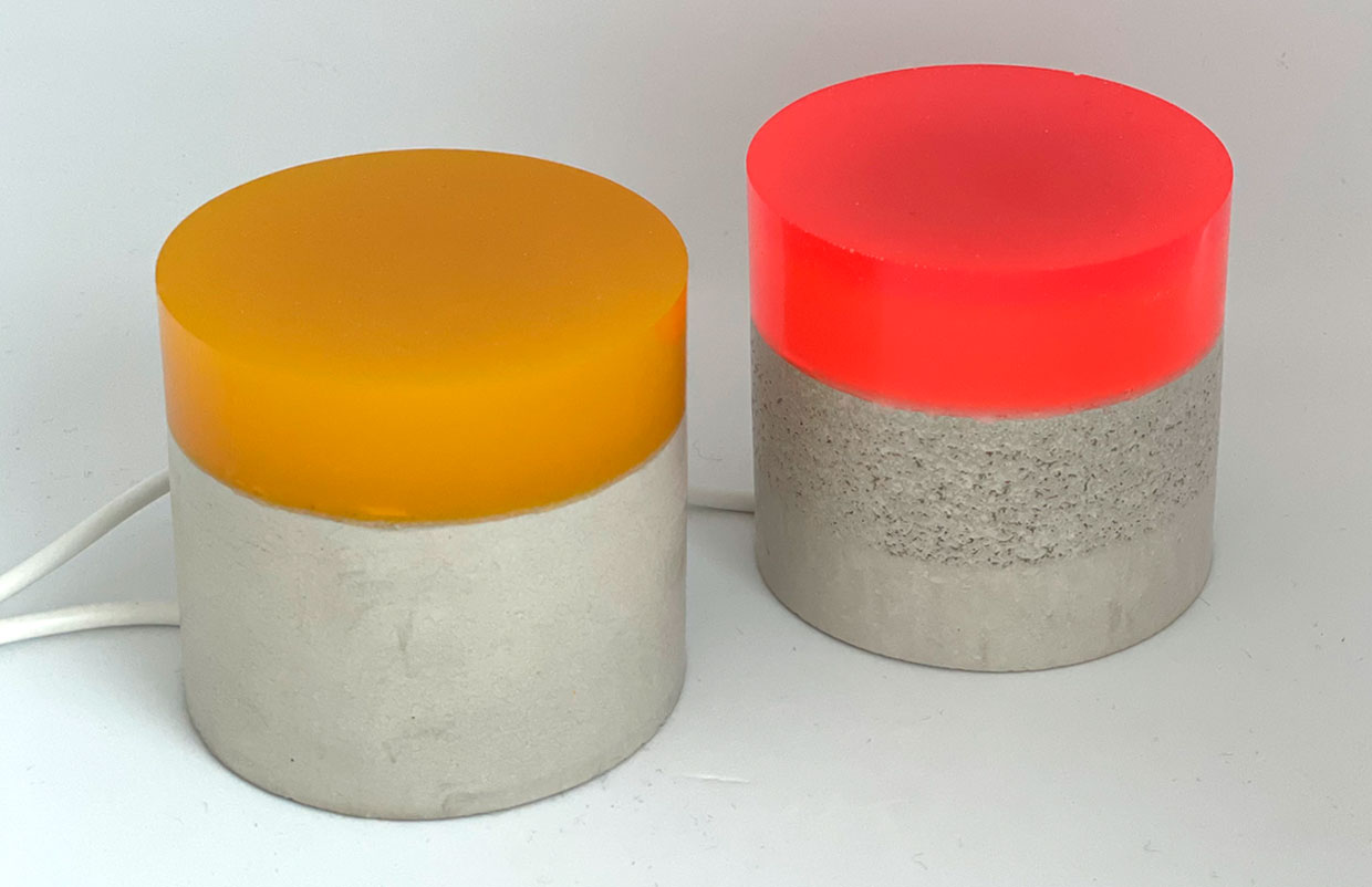 Zylinder mit Leuchtmittel