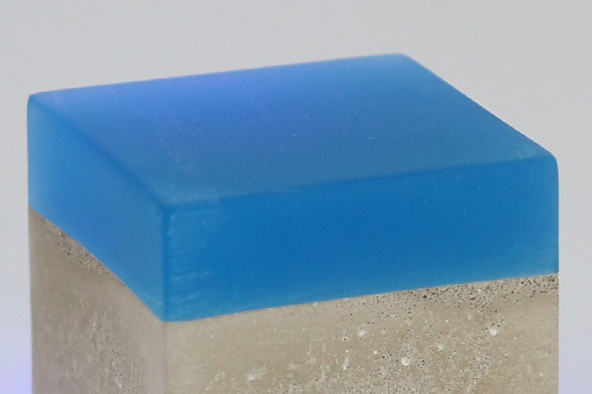 Close up Cube Blau