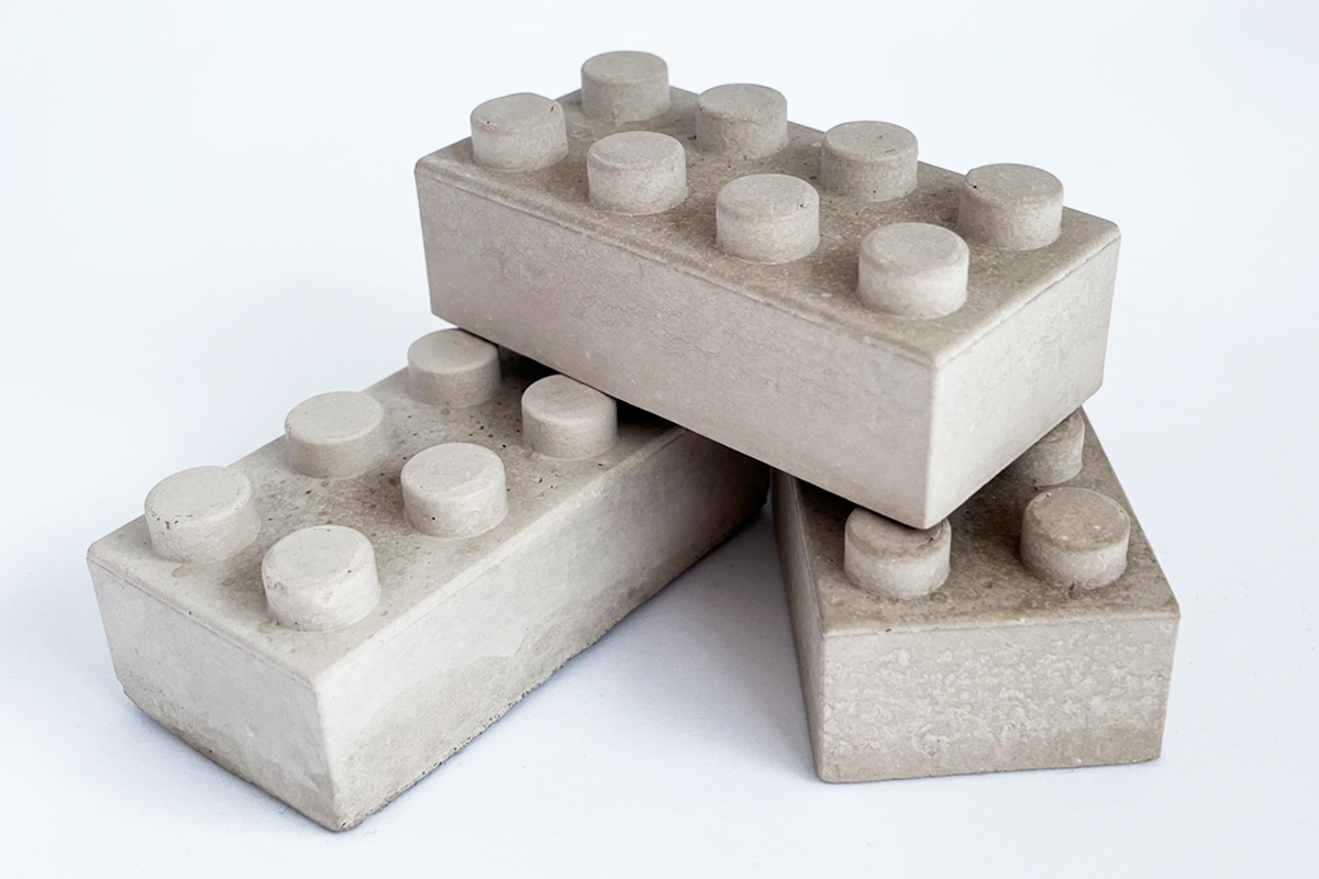 Lego-Steine aus Beton