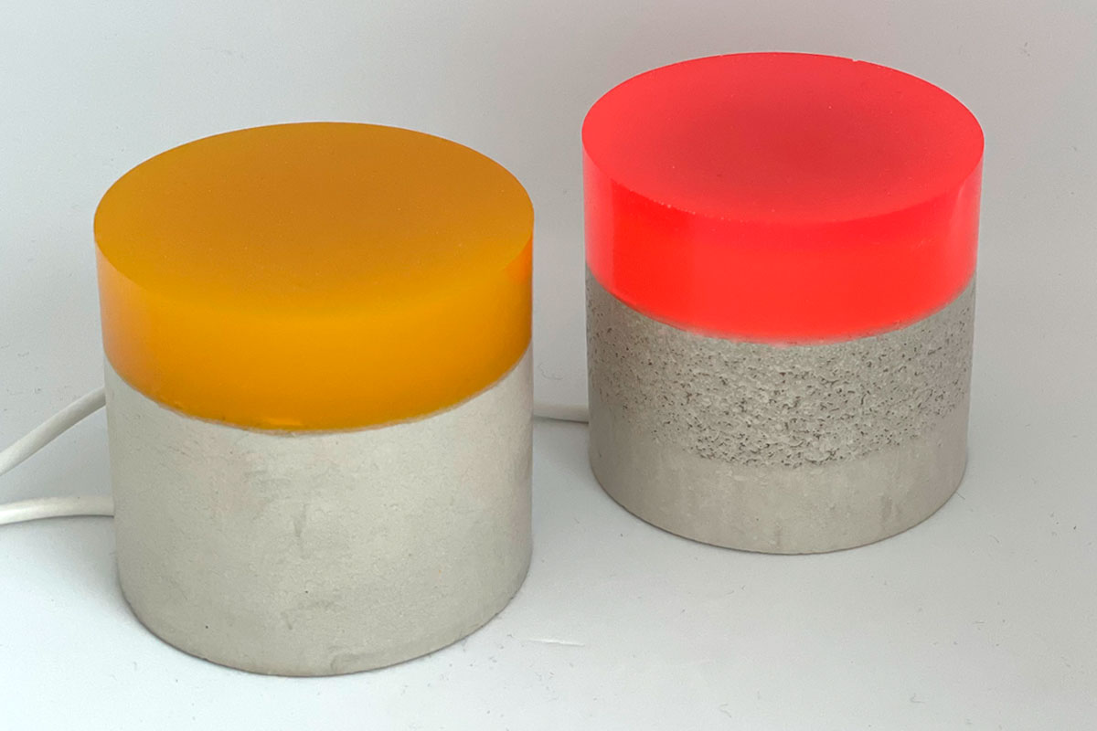 Zylinder mit Leuchtmittel